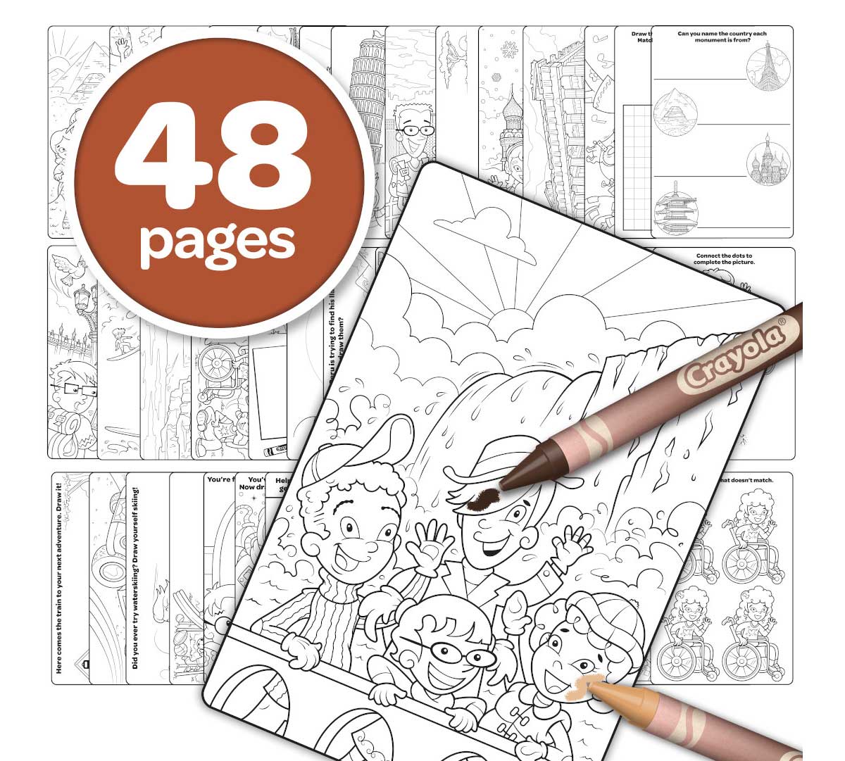 Colors of the World Coloring Book, 48 Pages - US 6781