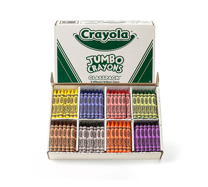 Crayola Jumbo Crayons, 200 Count, 8 Colors - US 3646
