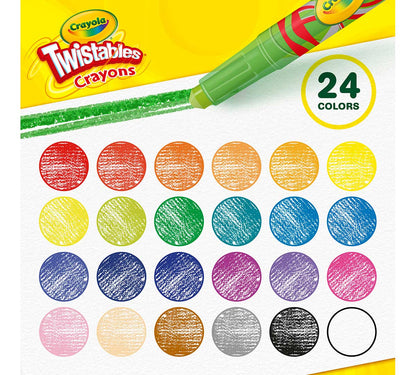Mini Twistables Crayons, 24 Count - US 9358