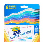Crayola Project Glitter Markers, 6 Count - US 1003