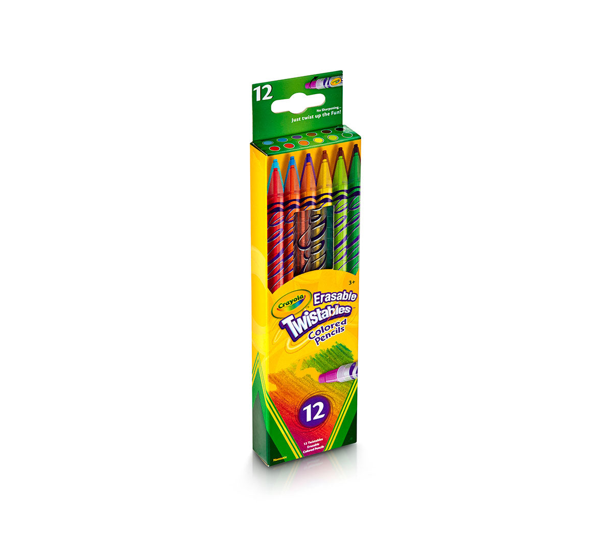Erasable Twistables Colored Pencils, 12 Count - US 1902