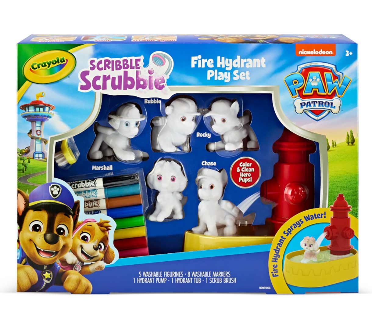 Scribble Scrubbie PAW Patrol Fire Hydrant Play Set - US 3700