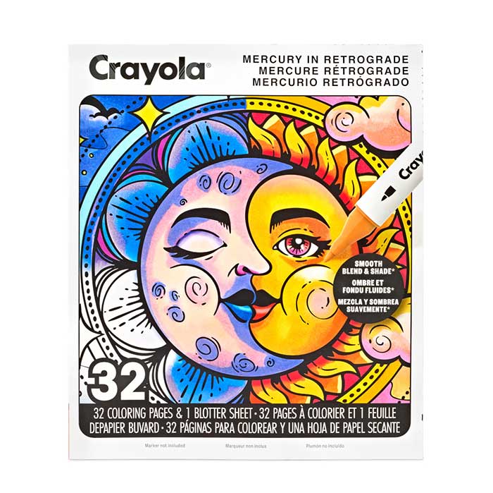 Mercury in Retrograde Adult Coloring Book, 32 pages - US 1054