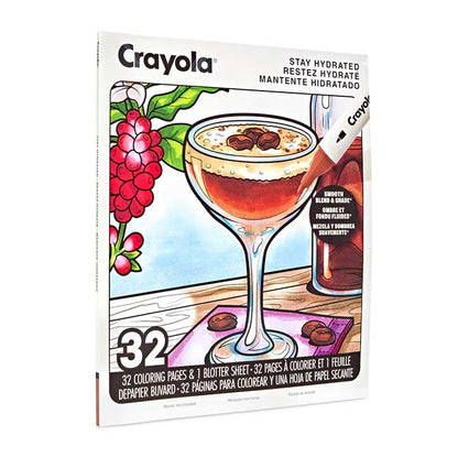 Stay Hydrated Adult Coloring Book, 32 Pgs - US 8381